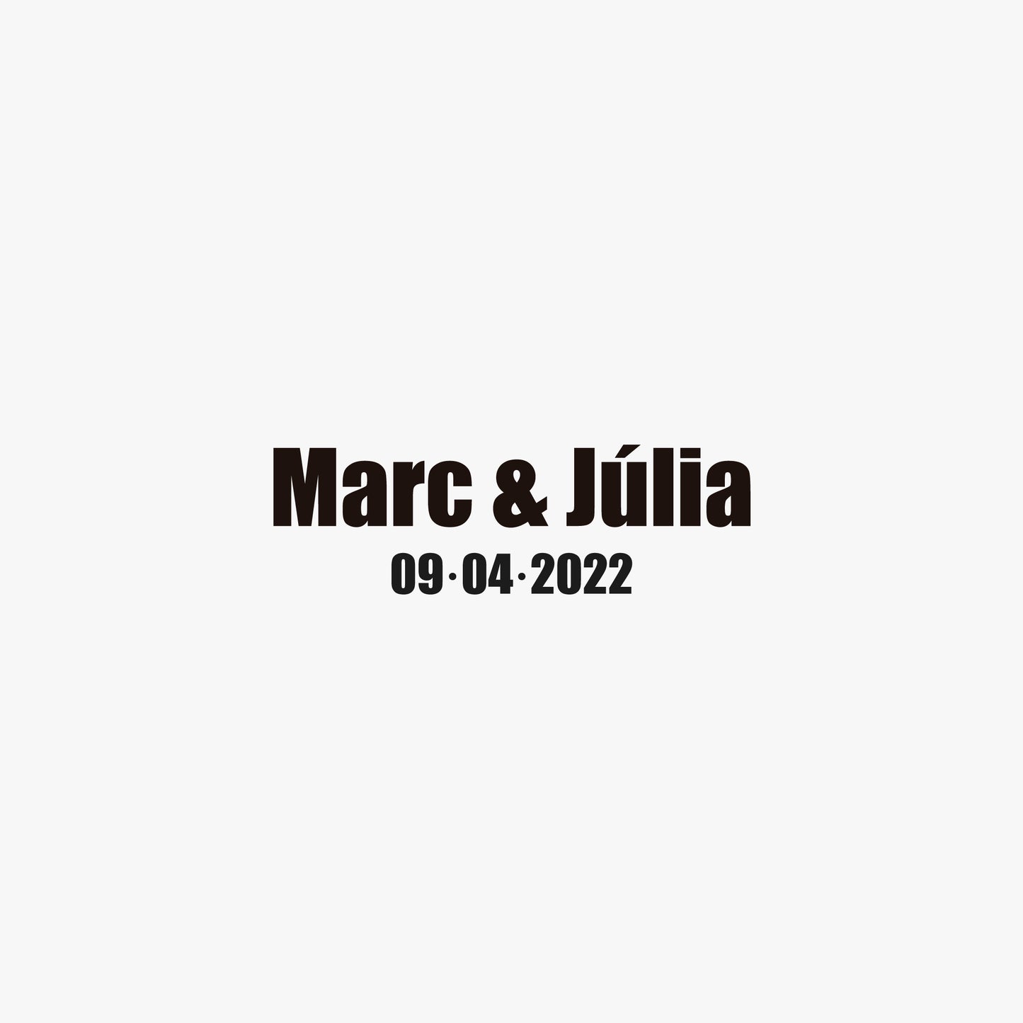 Sello de madera nombres "Black Postcard"