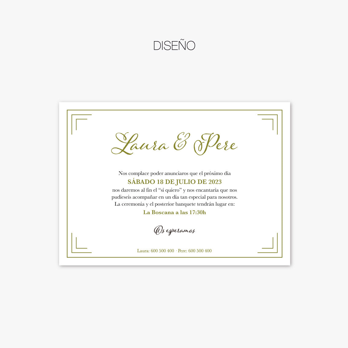Invitación "Frame"