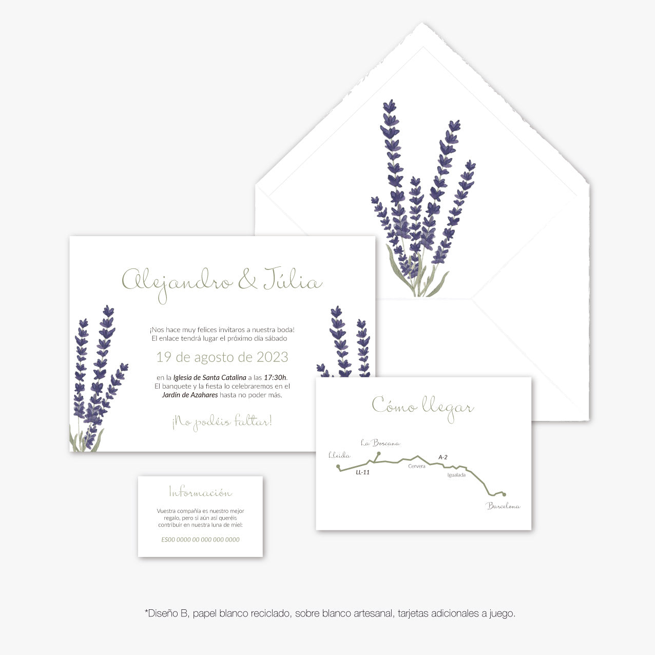 Invitación "Lavender"
