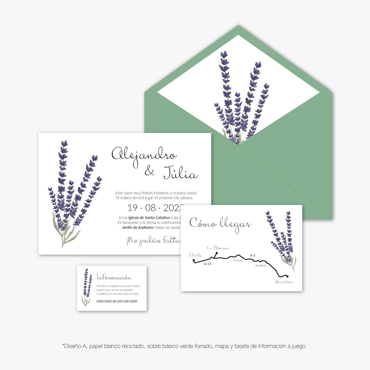 Invitación "Lavender"