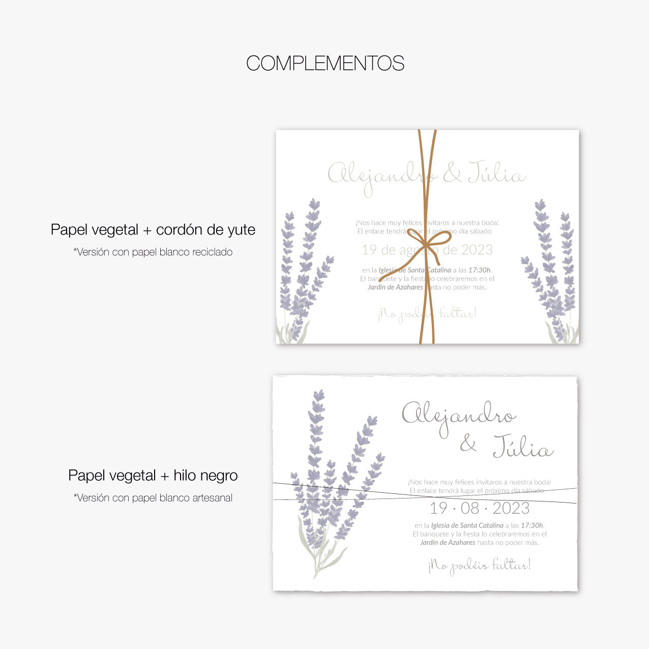 Invitación "Lavender"