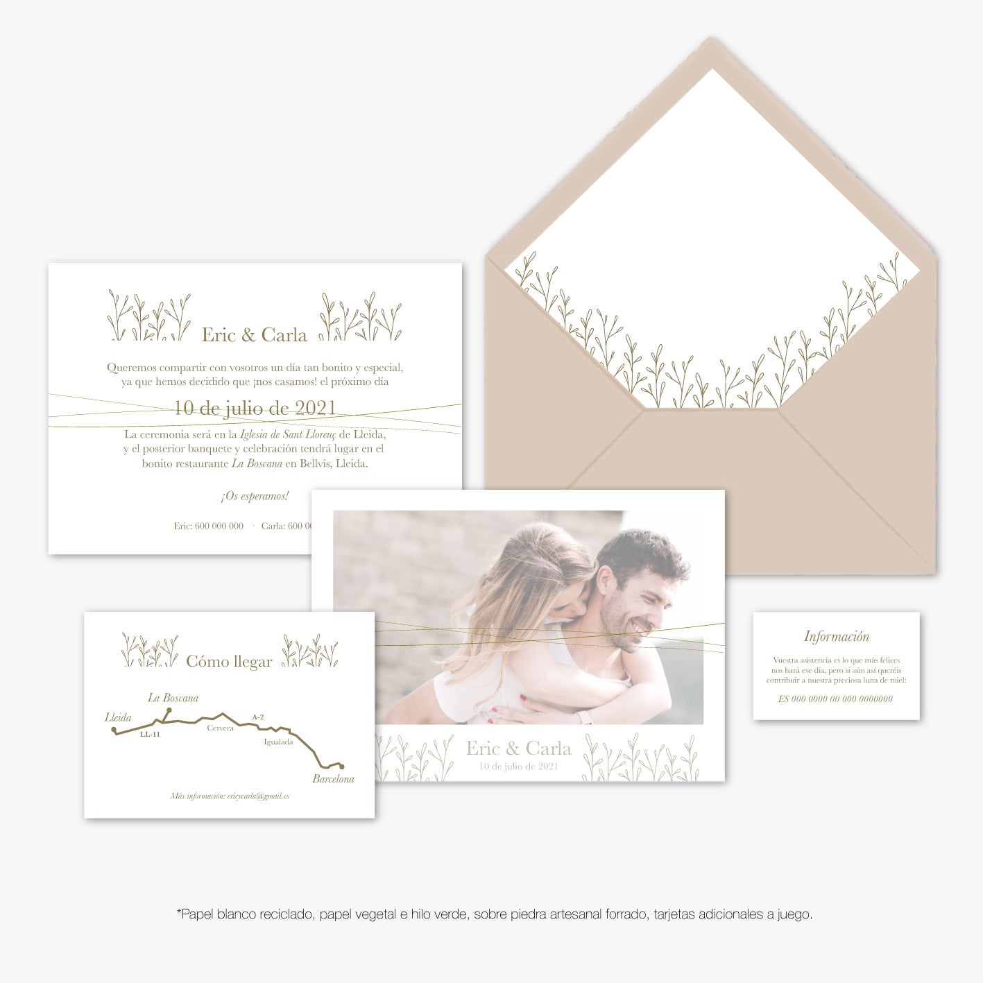 Invitación "Photo Delicate"