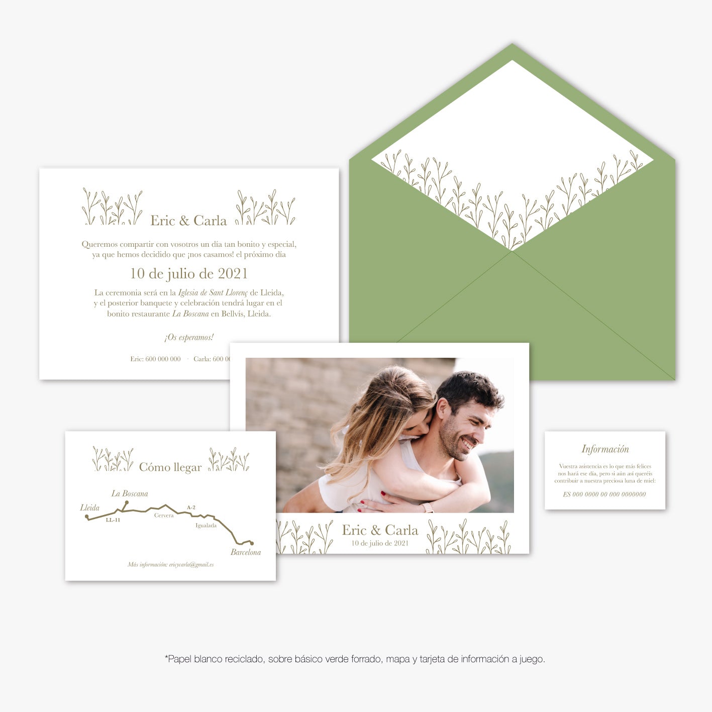 Invitación "Photo Delicate"