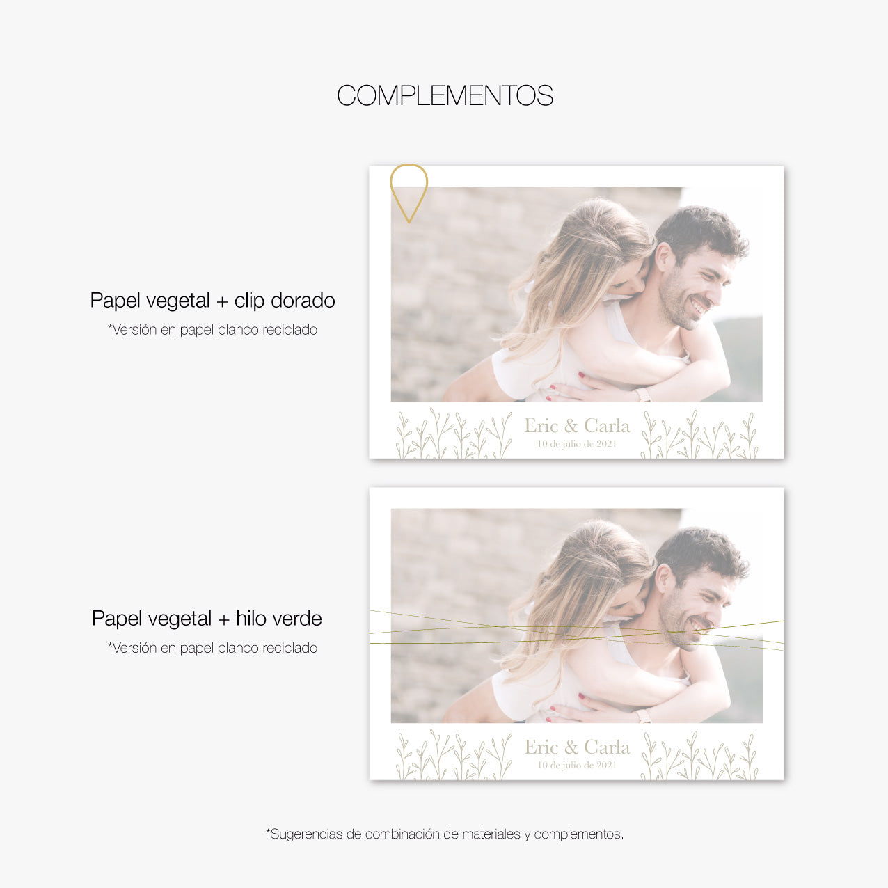 Invitación "Photo Delicate"