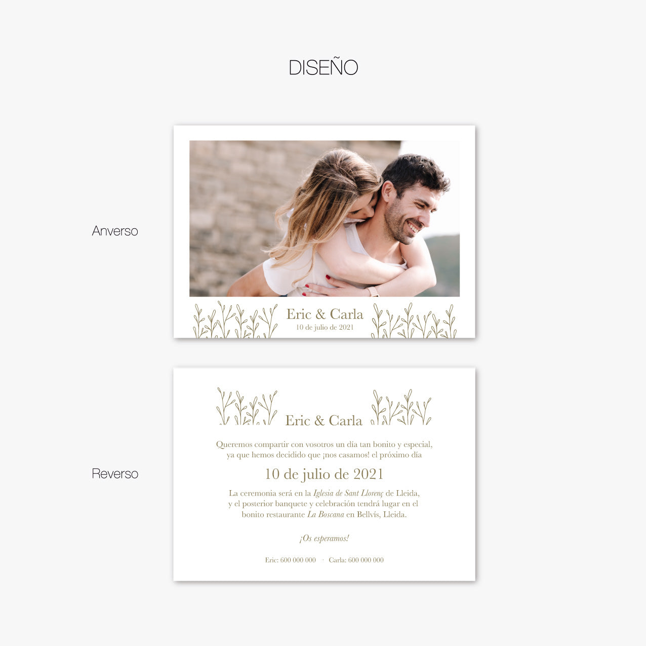Invitación "Photo Delicate"